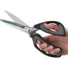imageLIVINGO 10quot Multipurpose Heavy Duty Scissors Premium Titanium Coating Forged Stainless Steel Tool Industrial Shop Shears for Household Pruning Gardening Fabric RedBlackBlack