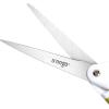 imageLIVINGO 10quot Spring Action Fabric Scissors Professional Sewing Scissors for Tailor Dressmaker Spring Loaded Heavy Duty Fabric Shears for Crafting with Comfort Handle All purposeGreenWhiteGreenWhite