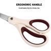imageLIVINGO 3 Pack 8quot Sharp Scissors All Purpose  Titanium Coated Stainless Steel Blades for Office School ampamp Home Crafting Cutting Fabric Paper  Sky Blue ampamp Dusty Pink ampamp BeigeSky Blue  Pink  White