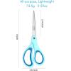 imageLIVINGO 3 Pack 8quot Sharp Scissors All Purpose  Titanium Coated Stainless Steel Blades for Office School ampamp Home Crafting Cutting Fabric Paper  Sky Blue ampamp Dusty Pink ampamp BeigeSky Blue  Dusty Pink  Beige