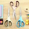 imageLIVINGO 3 Pack 8quot Sharp Scissors All Purpose  Titanium Coated Stainless Steel Blades for Office School ampamp Home Crafting Cutting Fabric Paper  Sky Blue ampamp Dusty Pink ampamp BeigeSky Blue  Dusty Pink  Beige
