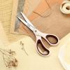 imageLIVINGO 3 Pack 8quot Sharp Scissors All Purpose  Titanium Coated Stainless Steel Blades for Office School ampamp Home Crafting Cutting Fabric Paper  Sky Blue ampamp Dusty Pink ampamp BeigeSky Blue  Dusty Pink  Beige