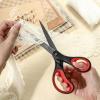 imageLIVINGO 3 Pack Titanium Scissors All Purpose  Non Stick Stainless Steel Sharp Scissors Set Heavy Duty for Office School Sewing Crafting Cutting Fabric Paper Comfortable Grip 5 7 ampamp 8
