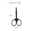 imageLIVINGO 375quot Small Safety Facial Nose Hair Scissors Curved Blade with Rounded Tip Stainless Steel for Manicure Cuticle Eyebrow Dry Skin GoldCurved
