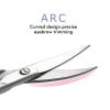 imageLIVINGO 375quot Small Safety Facial Nose Hair Scissors Curved Blade with Rounded Tip Stainless Steel for Manicure Cuticle Eyebrow Dry Skin GoldS  Nose Straight  Nail Curved Scissors