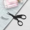 imageLIVINGO 375quot Small Safety Facial Nose Hair Scissors Curved Blade with Rounded Tip Stainless Steel for Manicure Cuticle Eyebrow Dry Skin GoldStork B  Nose Straight Scissors