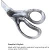 imageLIVINGO 8 Inches Scissors for Office  Sharp Heavy Duty Shears All Purpose for Sewing Crafting Cutting Fabric Paper Stainless Steel Blade Smooth Handle Marble White ColorMarble Grey