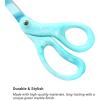imageLIVINGO 8 Inches Scissors for Office  Sharp Heavy Duty Shears All Purpose for Sewing Crafting Cutting Fabric Paper Stainless Steel Blade Smooth Handle Marble White ColorGreen