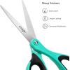 imageLIVINGO 85quot Scissors All Purpose 3 Pack Ultra Sharp Blade Shears Professional Ergonomic Comfort Grip Scissors for Office School Home Supplies Fabric Sewing DIY Cutting General UseBlue