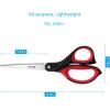 imageLIVINGO 85quot Scissors All Purpose 3 Pack Ultra Sharp Blade Shears Professional Ergonomic Comfort Grip Scissors for Office School Home Supplies Fabric Sewing DIY Cutting General UseRed