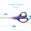 imageLIVINGO 85quot Scissors All Purpose 3 Pack Ultra Sharp Blade Shears Professional Ergonomic Comfort Grip Scissors for Office School Home Supplies Fabric Sewing DIY Cutting General UsePurpleGreenBlack