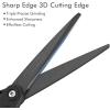 imageLIVINGO 8quot Premium Scissors for Office Multipurpose Titanium NonStick Craft Scissors for DIY Sharp Stainless Steel Blades Comfort Grip 3 Pack