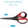 imageLIVINGO 8quot Premium Scissors for Office Multipurpose Titanium NonStick Craft Scissors for DIY Sharp Stainless Steel Blades Comfort Grip 3 Pack