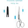 imageLIVINGO 8quot Professional Heavy Duty Tailor Fabric Scissors Dressmaker Sewing Classic Stainless Steel Ultra Sharp Forged Shears BentAsilver