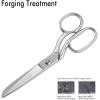 imageLIVINGO 8quot Professional Heavy Duty Tailor Fabric Scissors Dressmaker Sewing Classic Stainless Steel Ultra Sharp Forged Shears BentAsilver