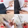 imageLIVINGO 8quot Professional Heavy Duty Tailor Fabric Scissors Dressmaker Sewing Classic Stainless Steel Ultra Sharp Forged Shears BentAsilver