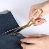 imageLIVINGO 8quot Professional Heavy Duty Tailor Fabric Scissors Dressmaker Sewing Classic Stainless Steel Ultra Sharp Forged Shears BentBgold