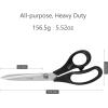 imageLIVINGO 95 Fabric Shears Black Handle Stainless Steel Heavy Duty Sharp Bent Sewing Shears for Sewing Quilting Crafting Cutting Cloth Leather Paper105
