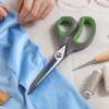 imageLIVINGO 95 Premium Fabric Scissors Heavy Duty AllPurpose Titanium Coating Forged Stainless Steel Sharp Sewing Tailor Dressmaking Shears Comfort Grip Crafting Leather Cutting Navy BlueYellowGray  Green