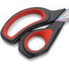 imageLIVINGO 95 Premium Fabric Scissors Heavy Duty AllPurpose Titanium Coating Forged Stainless Steel Sharp Sewing Tailor Dressmaking Shears Comfort Grip Crafting Leather Cutting Navy BlueYellowBlackRed