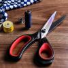 imageLIVINGO 95 Premium Fabric Scissors Heavy Duty AllPurpose Titanium Coating Forged Stainless Steel Sharp Sewing Tailor Dressmaking Shears Comfort Grip Crafting Leather Cutting Navy BlueYellowBlackRed