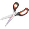 imageLIVINGO 95 Premium Fabric Scissors Heavy Duty AllPurpose Titanium Coating Forged Stainless Steel Sharp Sewing Tailor Dressmaking Shears Comfort Grip Crafting Leather Cutting Navy BlueYellowBlackRed