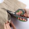 imageLIVINGO 95 Premium Fabric Scissors Heavy Duty AllPurpose Titanium Coating Forged Stainless Steel Sharp Sewing Tailor Dressmaking Shears Comfort Grip Crafting Leather Cutting Navy BlueYellowGray  Green