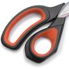 imageLIVINGO 95 Premium Fabric Scissors Heavy Duty AllPurpose Titanium Coating Forged Stainless Steel Sharp Sewing Tailor Dressmaking Shears Comfort Grip Crafting Leather Cutting Navy BlueYellowBlackRed