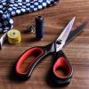 imageLIVINGO 95 Premium Fabric Scissors Heavy Duty AllPurpose Titanium Coating Forged Stainless Steel Sharp Sewing Tailor Dressmaking Shears Comfort Grip Crafting Leather Cutting Navy BlueYellowBlackRed