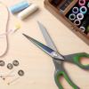 imageLIVINGO 95 Premium Fabric Scissors Heavy Duty AllPurpose Titanium Coating Forged Stainless Steel Sharp Sewing Tailor Dressmaking Shears Comfort Grip Crafting Leather Cutting Navy BlueYellowGray  Green