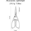imageLIVINGO Heavy Duty Kitchen Scissors  Multifunction Dishwasher Safe Stainless Steel Forged Come Apart Utility Shears All Purpose for Cutting Food Meat Poultry Vegetable NutcrackerC  Kitchen Scissors