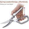 imageLIVINGO Heavy Duty Kitchen Scissors  Multifunction Dishwasher Safe Stainless Steel Forged Come Apart Utility Shears All Purpose for Cutting Food Meat Poultry Vegetable NutcrackerB  Poultry Shears