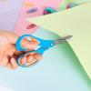 imageLIVINGO Left Handed Scissors for Kids  3 Pack 5 inches Blunt Tip Safety Lefty School Scissors for Children Toddler Classroom Craft Cutting Paper Yellow Pink BlueBlue  Green Rose Pink