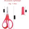 imageLIVINGO Left Handed Scissors for Kids  3 Pack 5 inches Blunt Tip Safety Lefty School Scissors for Children Toddler Classroom Craft Cutting Paper Yellow Pink BlueYellow  Pink  Blue