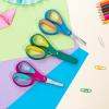 imageLIVINGO Left Handed Scissors for Kids  3 Pack 5 inches Blunt Tip Safety Lefty School Scissors for Children Toddler Classroom Craft Cutting Paper Yellow Pink BlueBlue  Green Rose Pink