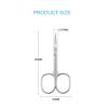 imageLIVINGO Premium Manicure Nail Scissors Multipurpose Stainless Steel Cuticle Beauty Grooming Kit for Eyebrow Eyelash Dry Skin Curved Blade 35 inchManicure Scissors81