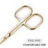 imageLIVINGO Premium Manicure Nail Scissors Multipurpose Stainless Steel Cuticle Beauty Grooming Kit for Eyebrow Eyelash Dry Skin Curved Blade 35 inchManicure Scissors81G