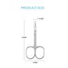 imageLIVINGO Premium Manicure Nail Scissors Multipurpose Stainless Steel Cuticle Beauty Grooming Kit for Eyebrow Eyelash Dry Skin Curved Blade 35 inchNail Scissors82