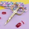 imageLIVINGO Premium Manicure Nail Scissors Multipurpose Stainless Steel Cuticle Beauty Grooming Kit for Eyebrow Eyelash Dry Skin Curved Blade 35 inchNail Scissors82G