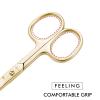 imageLIVINGO Premium Manicure Nail Scissors Multipurpose Stainless Steel Cuticle Beauty Grooming Kit for Eyebrow Eyelash Dry Skin Curved Blade 35 inchPedicure Scissors84G