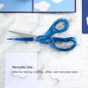 imageLIVINGO Scissors All Purpose  8quot Sharp Heavy Duty Shears for Office Crafting DIY Cutting Paper Fabric Stainless Steel Comfort Grip Gradient BlueBlue