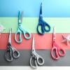 imageLIVINGO Scissors All Purpose  8quot Sharp Heavy Duty Shears for Office Crafting DIY Cutting Paper Fabric Stainless Steel Comfort Grip Gradient BlueBlue