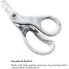 imageLIVINGO Scissors All Purpose  8quot Sharp Heavy Duty Shears for Office Crafting DIY Cutting Paper Fabric Stainless Steel Comfort Grip Gradient BlueMarble White