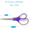 imageLIVINGO Scissors Bulk 24 Pack 8 Sharp Scissors Set All Purpose for Office Middle High School Student Teacher Arts Crafts Supplies Cutting Wrapping Paper Sewing Fabric Shears for Household24 PCS