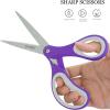 imageLIVINGO Scissors Bulk 24 Pack 8 Sharp Scissors Set All Purpose for Office Middle High School Student Teacher Arts Crafts Supplies Cutting Wrapping Paper Sewing Fabric Shears for Household36 PCS