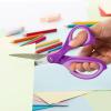 imageLIVINGO Student Scissors for School 7 Inch 3 Pack Sharp Pointed Tip Teacher Scissors for Kids Middle High School College Classroom Craft Comfortable Grip Right Left Handed Blue Green YellowPurple  Blue  Green