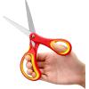 imageLIVINGO Student Scissors for School 7 Inch 3 Pack Sharp Pointed Tip Teacher Scissors for Kids Middle High School College Classroom Craft Comfortable Grip Right Left Handed Blue Green YellowBlue  Red  Pink
