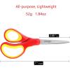 imageLIVINGO Student Scissors for School 7 Inch 3 Pack Sharp Pointed Tip Teacher Scissors for Kids Middle High School College Classroom Craft Comfortable Grip Right Left Handed Blue Green YellowBlue  Red  Pink