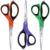 imageLIVINGO 85quot Scissors All Purpose 3 Pack Ultra Sharp Blade Shears Professional Ergonomic Comfort Grip Scissors for Office School Home Supplies Fabric Sewing DIY Cutting General UsePurpleGreenBlack