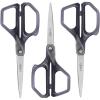 imageLIVINGO Scissors All Purpose for Office  3 Pack 8 Inch Sharp Stainless Steel Heavy Duty Fabric Paper Cutting Shears for Crafts Sewing School Home Use